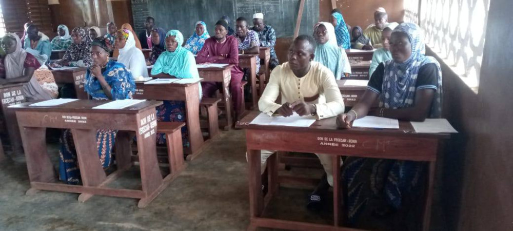 Les apprenants des centres d'alphabétisation de la commune de Nikki à l'heure du bilan.