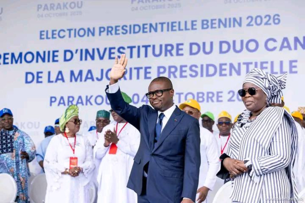 Présidentielle de 2026 au Bénin:Le duo WADAGNI-TALATA officiellement investi par les partis politiques Moelle Bénin, Renaissance Nationale du Bénin, Bloc Républicain et l'UPR.